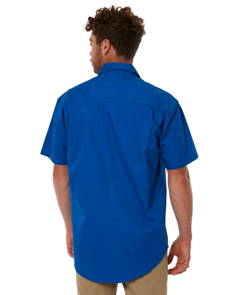 Closed Front SS Shirt - Cobalt - AJP Industrial Supplies - ritemate - rm200cfs - cobalt - s