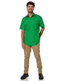Closed Front SS Shirt - Emerald - AJP Industrial Supplies - ritemate - rm200cfs - emerald - s