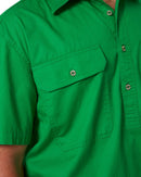Closed Front SS Shirt - Emerald - AJP Industrial Supplies - ritemate - rm200cfs - emerald - s