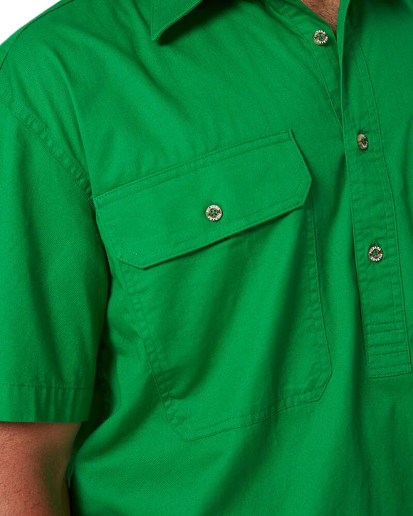 Closed Front SS Shirt - Emerald - AJP Industrial Supplies - ritemate - rm200cfs - emerald - s