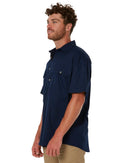 Closed Front SS Shirt - French Navy - AJP Industrial Supplies - ritemate - rm200cfs - french - navy - s