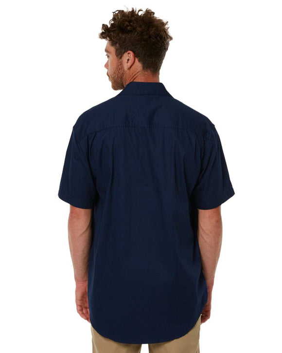 Closed Front SS Shirt - French Navy - AJP Industrial Supplies - ritemate - rm200cfs - french - navy - s