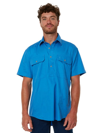 Closed Front SS Shirt - Light Blue - AJP Industrial Supplies - ritemate - rm200cfs - light - blue - s