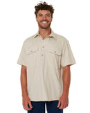 Closed Front SS Shirt - Stone - AJP Industrial Supplies - ritemate - rm200cfs - stone - s