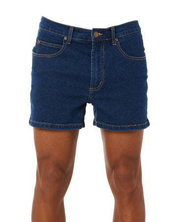 Denim Trucker Shorts - Denim - AJP Industrial Supplies - ritemate - rm112tsd - 77r