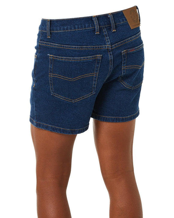 Denim Trucker Shorts - Denim - AJP Industrial Supplies - ritemate - rm112tsd - 77r