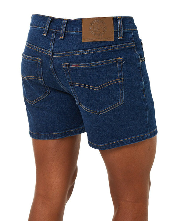 Denim Trucker Shorts - Denim - AJP Industrial Supplies - ritemate - rm112tsd - 77r