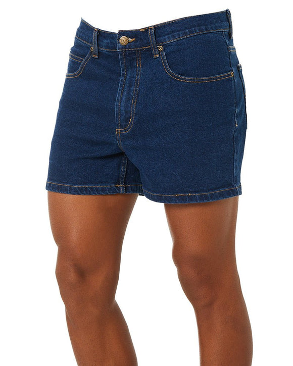 Denim Trucker Shorts - Denim - AJP Industrial Supplies - ritemate - rm112tsd - 77r