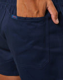 Elastic Waist Shorts - Navy - AJP Industrial Supplies - ritemate - rm301ews - navy - 77r