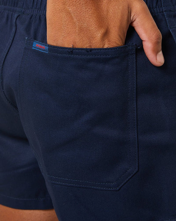 Elastic Waist Shorts - Navy - AJP Industrial Supplies - ritemate - rm301ews - navy - 77r
