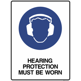 Hearing Protection Sign - AJP Industrial Supplies - PS - HEP - P - 300X450