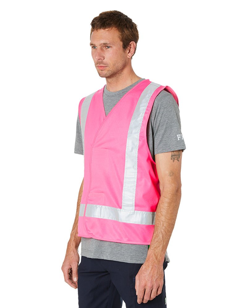 Hi Vis Night Safety Vest - Pink - AJP Industrial Supplies - ritemate - rm4245t - pink - xs