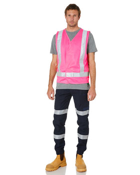 Hi Vis Night Safety Vest - Pink - AJP Industrial Supplies - ritemate - rm4245t - pink - xs