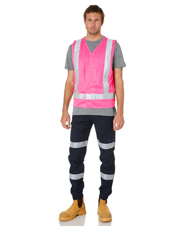 Hi Vis Night Safety Vest - Pink - AJP Industrial Supplies - ritemate - rm4245t - pink - xs