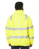 Hi Vis Taped Wet Weather Bomber Jacket - Yellow - AJP Industrial Supplies - bisley - bj6770t - bf51 - xs