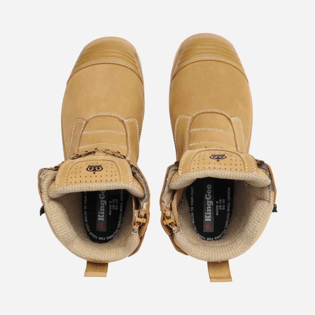 King Gee Bennu Pro 9 Work Boot (K28007) - AJP Industrial Supplies - K28007 - Wheat - 3 AU/UK