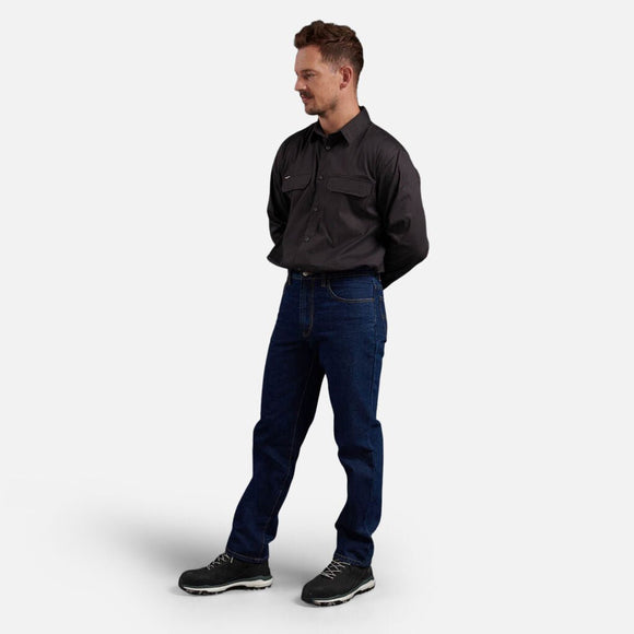 King Gee Denim Work Jeans (K03020) - AJP Industrial Supplies - K03020 - Stonewash - 77R