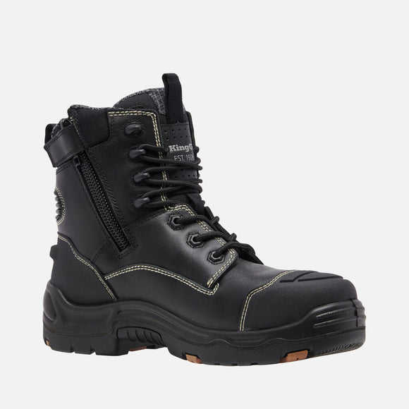 King Gee ONYX 6CZ Composite Toe Work Boot (K28000) - AJP Industrial Supplies - K28000 - Black - 3 AU/UK