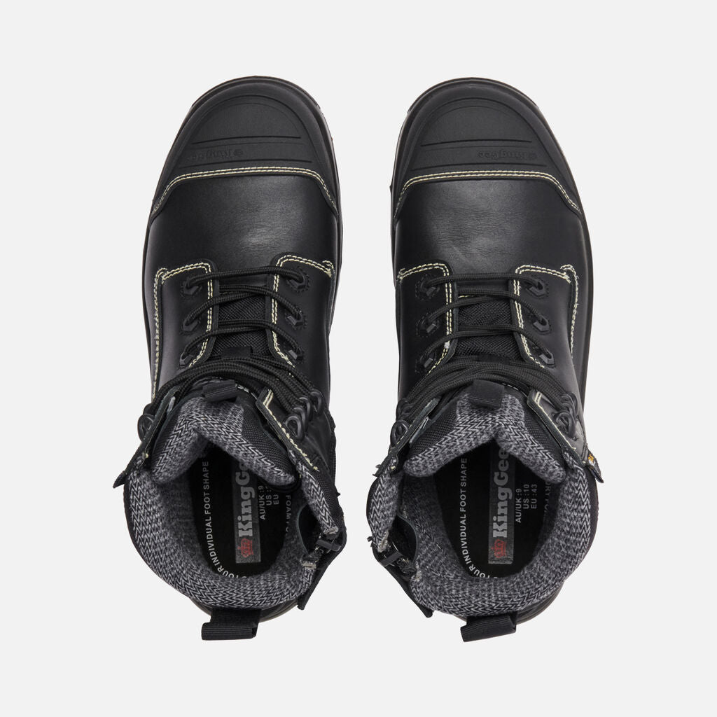 King Gee ONYX 6CZ Composite Toe Work Boot (K28000) - AJP Industrial Supplies - K28000 - Black - 3 AU/UK