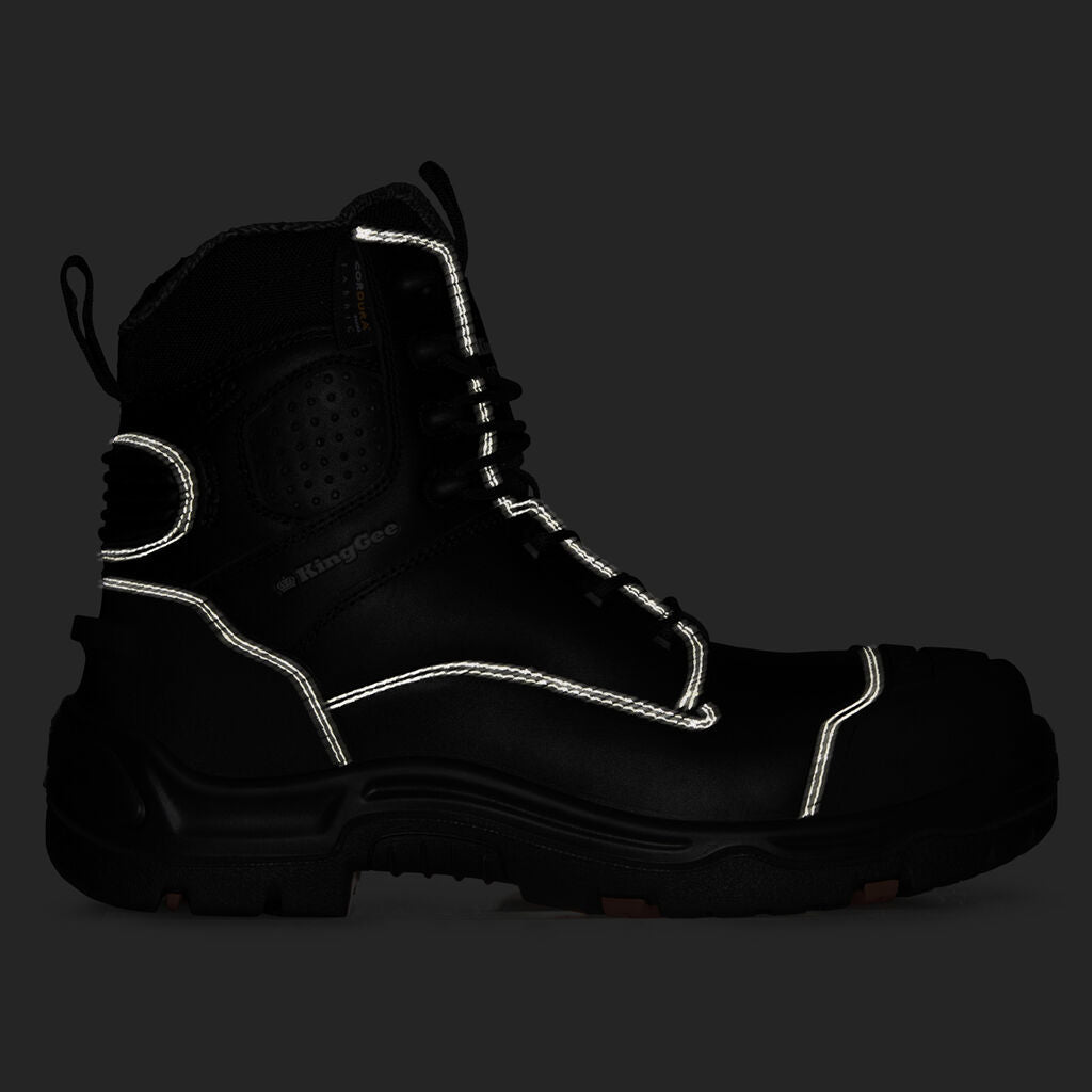 King Gee ONYX 6CZ Composite Toe Work Boot (K28000) - AJP Industrial Supplies - K28000 - Black - 3 AU/UK