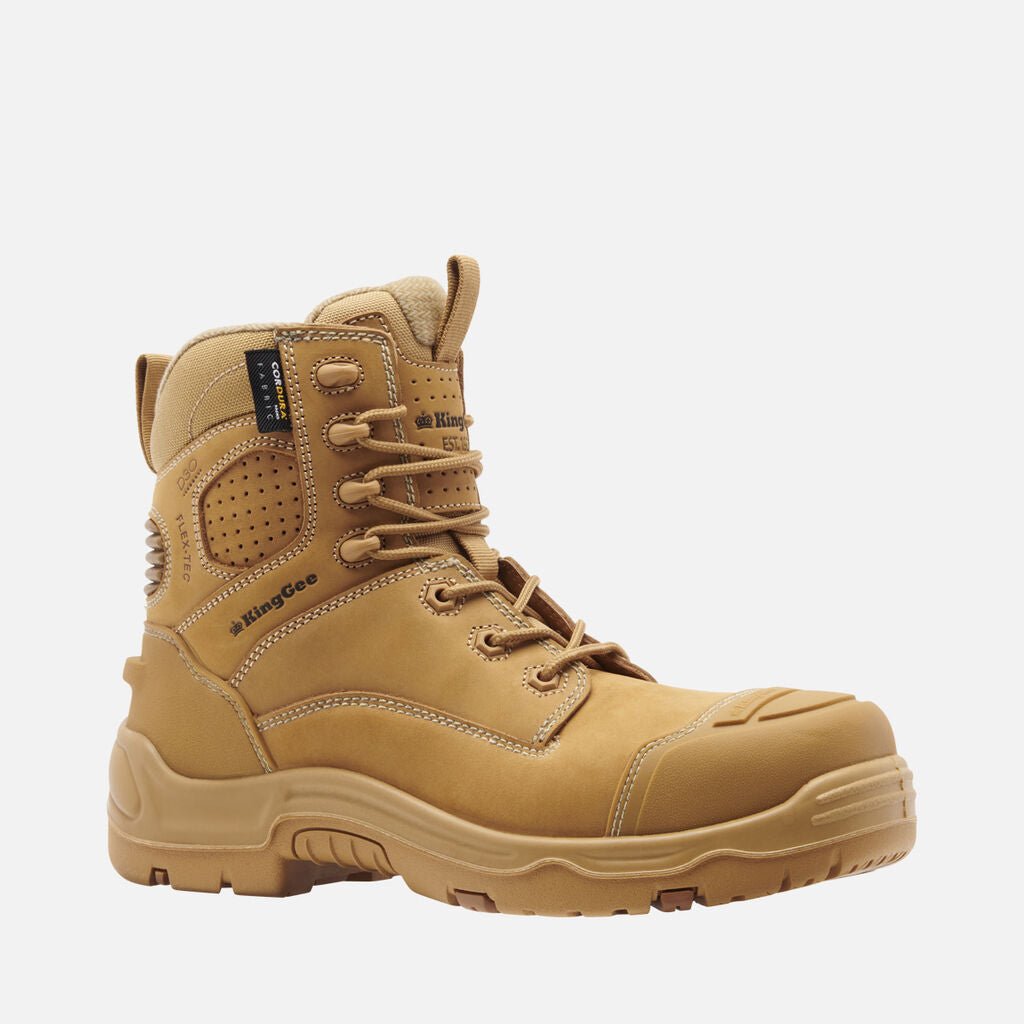 King Gee ONYX 6CZ Composite Toe Work Boot (K28001) - AJP Industrial Supplies - K28001 - Wheat - 3 AU/UK