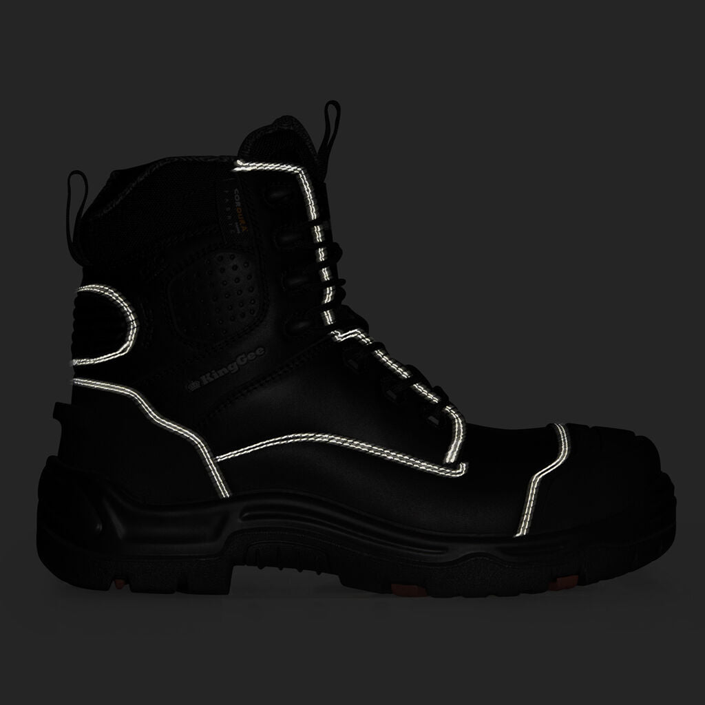 King Gee ONYX 6Z Puncture - Resistant Work Boot (K27998) - AJP Industrial Supplies - K27998 - Black - 3 AU/UK