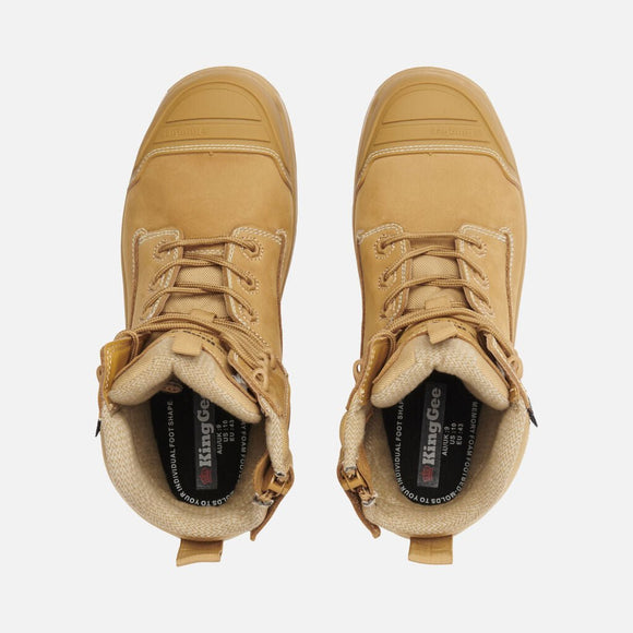 King Gee ONYX 6Z Puncture - Resistant Work Boot (K27999) - AJP Industrial Supplies - K27999 - Wheat - 3 AU/UK