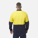 King Gee Originals Hi - Vis Long Sleeve Drill Work Shirt ( K54015 ) - AJP Industrial Supplies - K54015 - Orange/Navy - 2XS