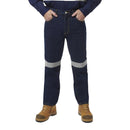King Gee Reflective Denim Work Jeans (K53030) - AJP Industrial Supplies - K53030 - Stonewash - 77R