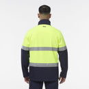 King Gee Reflective Spliced Softshell Jacket (K55034) - AJP Industrial Supplies - K55034 - Orange/Navy - 2XS
