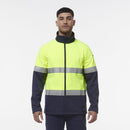 King Gee Reflective Spliced Softshell Jacket (K55034) - AJP Industrial Supplies - K55034 - Orange/Navy - 2XS