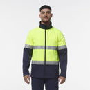 King Gee Reflective Spliced Softshell Jacket (K55034) - AJP Industrial Supplies - K55034 - Yellow/Navy - 2XS