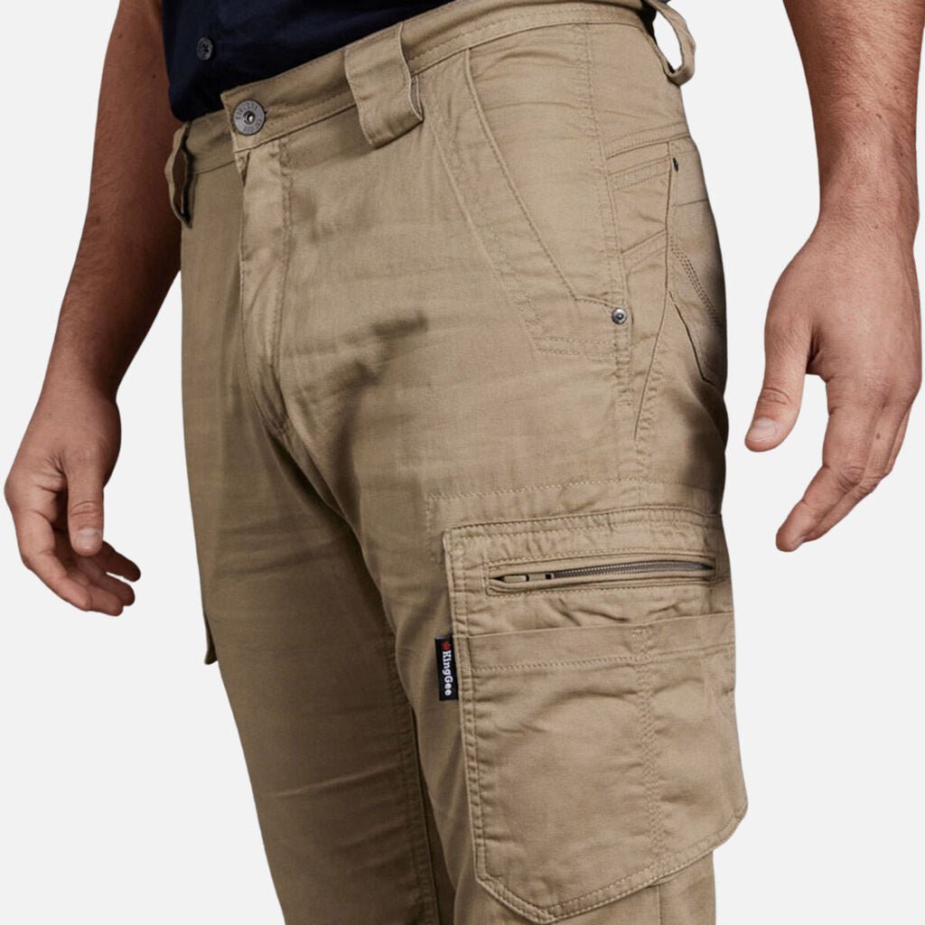King Gee Tradies Summer Lightweight Cargo Work Pants (K13290) - AJP Industrial Supplies - K13290 - Black - 67R