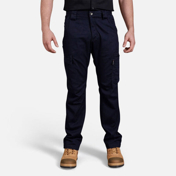 King Gee Tradies Summer Lightweight Cargo Work Pants (K13290) - AJP Industrial Supplies - K13290 - Oiled Navy - 67R