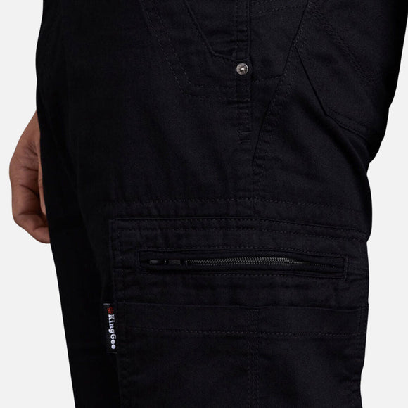King Gee Tradies Summer Lightweight Cargo Work Pants (K13290) - AJP Industrial Supplies - K13290 - Black - 67R
