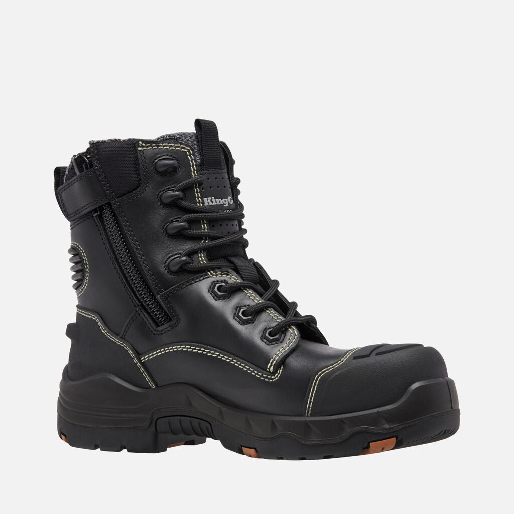 King Gee Women's ONYX 6CZ Composite Toe Work Boot (K28004) - AJP Industrial Supplies - K28004 - Black - 4 AU/US Women