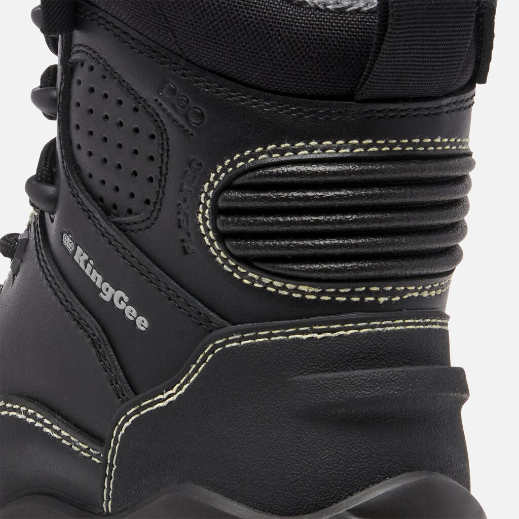 King Gee Women's ONYX 6CZ Composite Toe Work Boot (K28004) - AJP Industrial Supplies - K28004 - Black - 4 AU/US Women