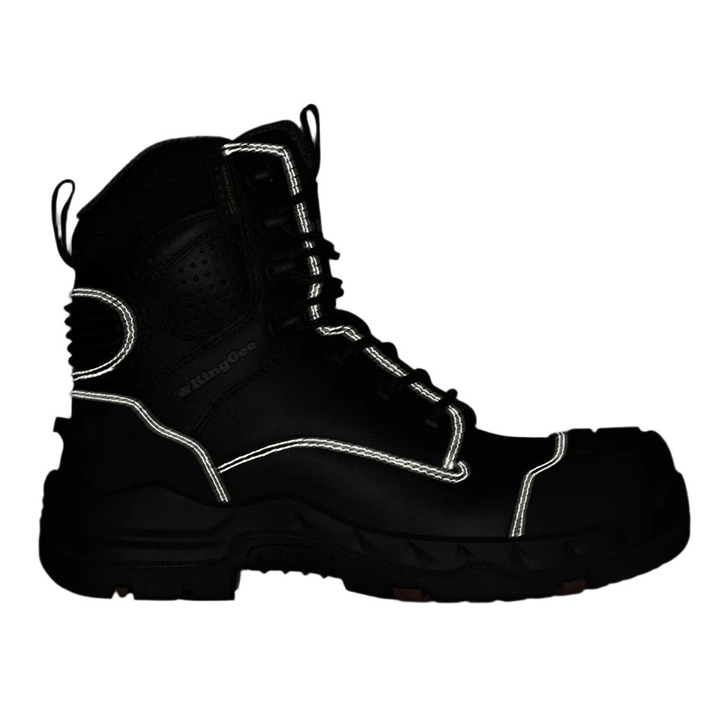 King Gee Women's ONYX 6CZ Composite Toe Work Boot (K28004) - AJP Industrial Supplies - K28004 - Black - 4 AU/US Women