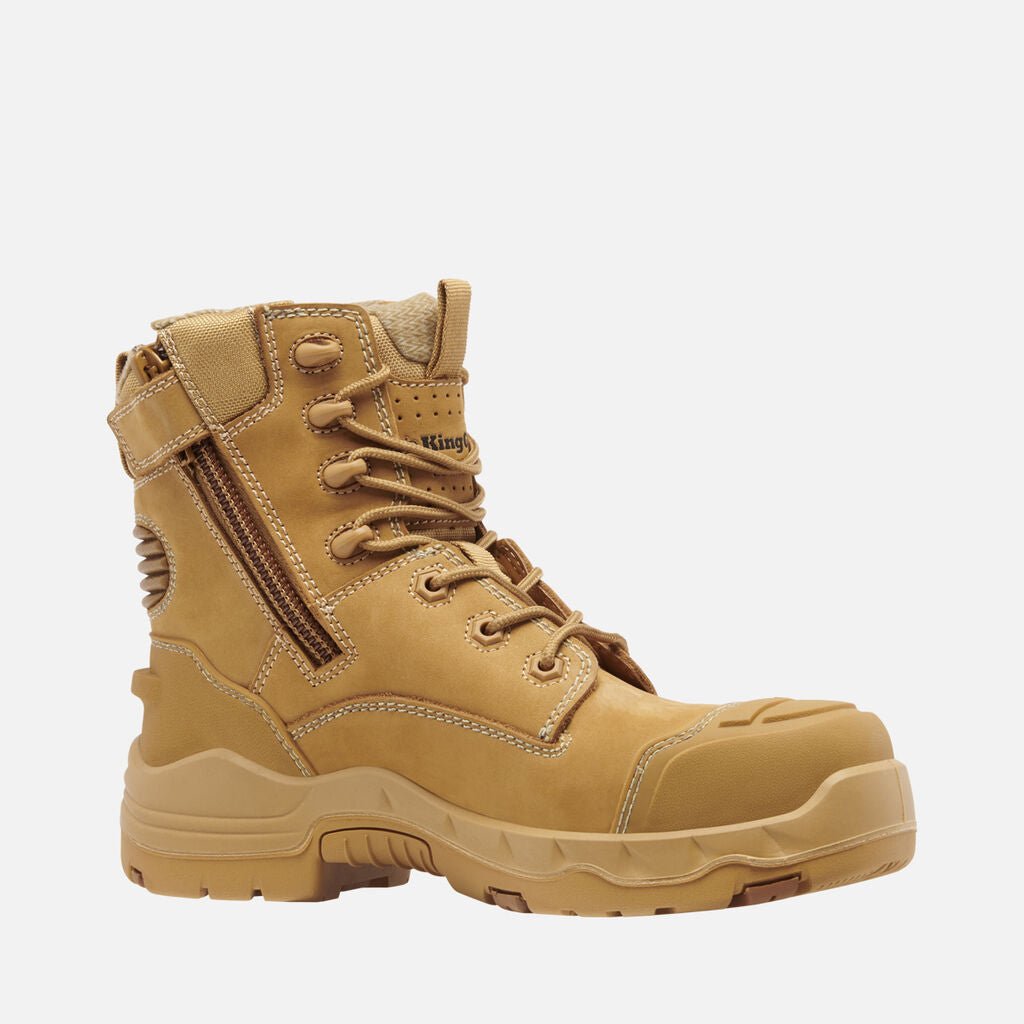 King Gee Women's ONYX 6CZ Composite Toe Work Boot (K28005) - AJP Industrial Supplies - K28005 - Wheat - 4 AU/US Women