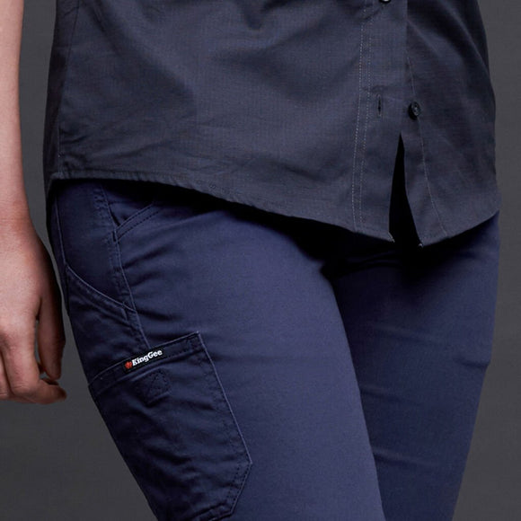 KING GEE Womens Stretch Cargo Pant (K43011) - AJP Industrial Supplies - 