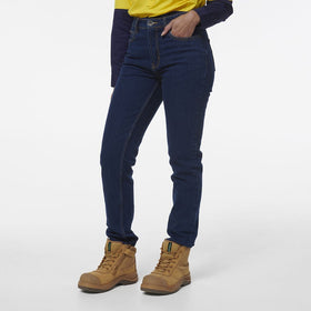 King Gee Women's Stretch Jean (K43018) - AJP Industrial Supplies - K43018 - Stonewash - 12 Curved