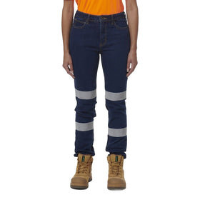 King Gee Women's Stretch Jean (K43019) - AJP Industrial Supplies - K43019 - Stonewash - 12 Curved