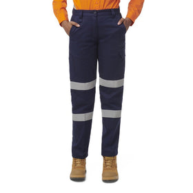 King Gee Women's Workcool Cargo Pant Taped (K43022) - AJP Industrial Supplies - K43022 - Navy - 10 - Curved