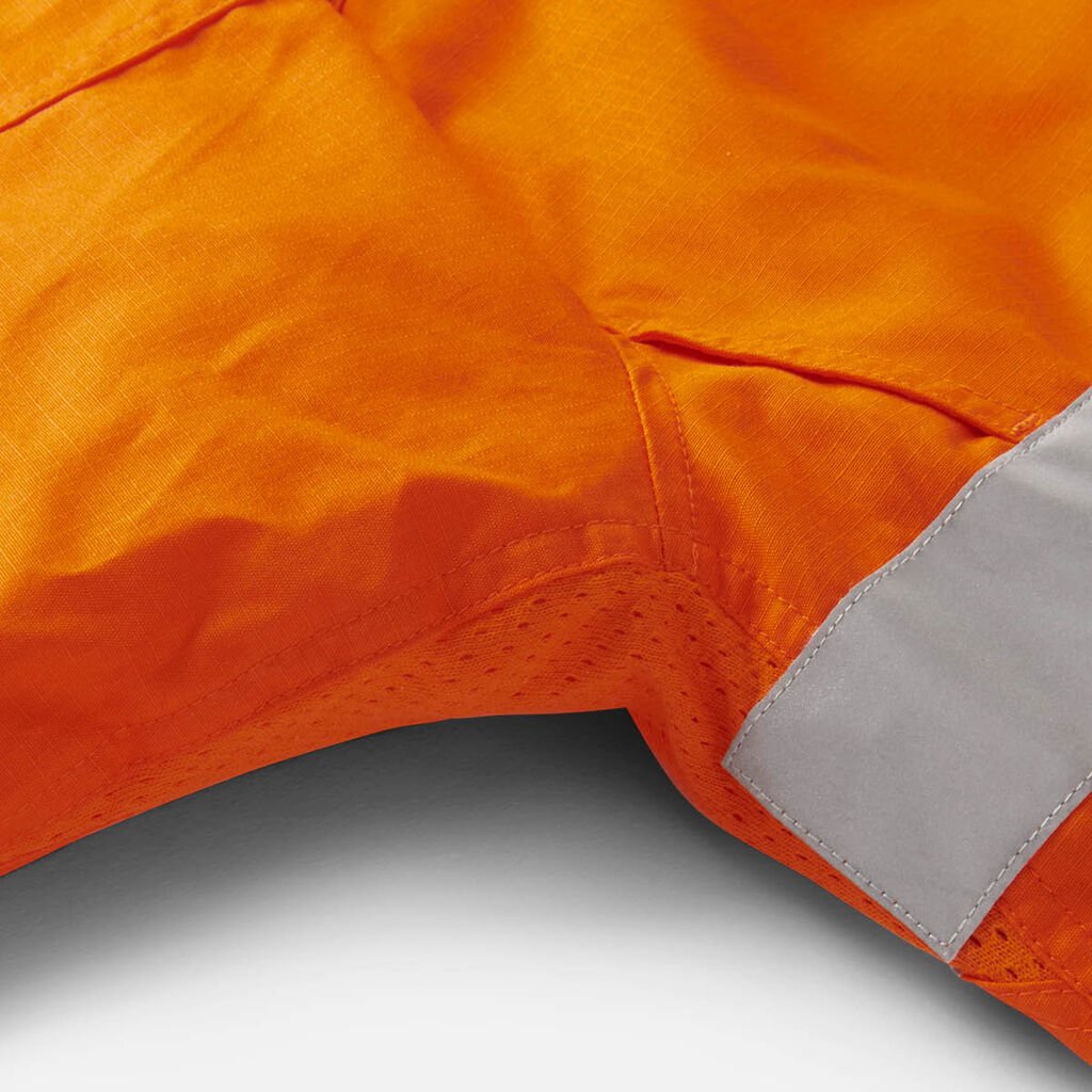 King Gee Workcool 2 Hi - Vis Reflective Two Tone Long Sleeve Work Shirt (K54880) - AJP Industrial Supplies - K54880 - Orange/Navy - 2XS