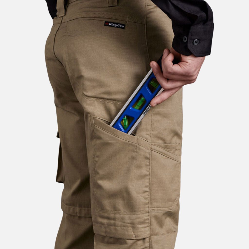 King Gee Workcool 2 Lightweight Ripstop Work Pants (K13820) - AJP Industrial Supplies - K13820 - Black - 72R