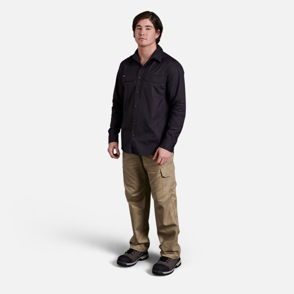 King Gee Workcool 2 Lightweight Ripstop Work Pants (K13820) - AJP Industrial Supplies - K13820 - Black - 72R