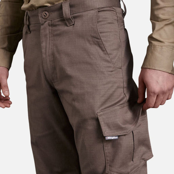 King Gee Workcool 2 Lightweight Ripstop Work Pants (K13820) - AJP Industrial Supplies - K13820 - Black - 72R