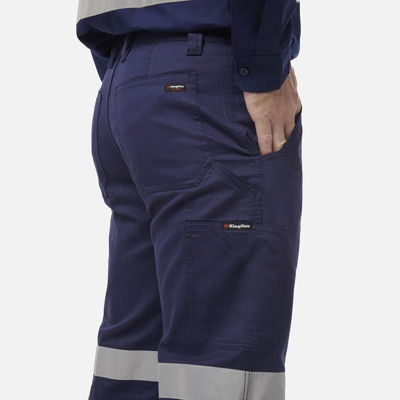 King Gee Workcool Cargo Pant Taped (K53012) - AJP Industrial Supplies - K53012 - Navy - 67R