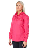 Ladies Closed Front Shirt LS - Pink - AJP Industrial Supplies - ritemate - rm300cf - pink - 6