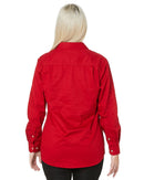 Ladies Closed Front Shirt LS - Red - AJP Industrial Supplies - ritemate - rm300cf - red - 6